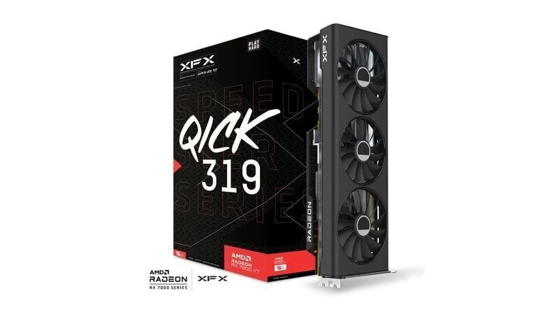 XFX Speedster Qick 319 Radeon RX 7800 XT Core Edition (RX-78TQICKF9) kaina ir informacija | Vaizdo plokštės (GPU) | pigu.lt