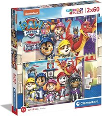 Пазл Clementoni Paw Patrol (Щенячий патруль), 2 x 60 деталей  цена и информация | Пазлы | pigu.lt