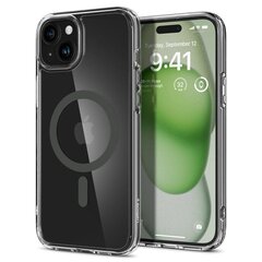 Spigen Ultra Hybrid Mag case with MagSafe for iPhone 15 Pro Max - natural titanium (Zero One pattern) цена и информация | Чехлы для телефонов | pigu.lt