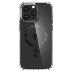Spigen Ultra Hybrid Mag case with MagSafe for iPhone 15 Pro Max - natural titanium (Zero One pattern) цена и информация | Чехлы для телефонов | pigu.lt