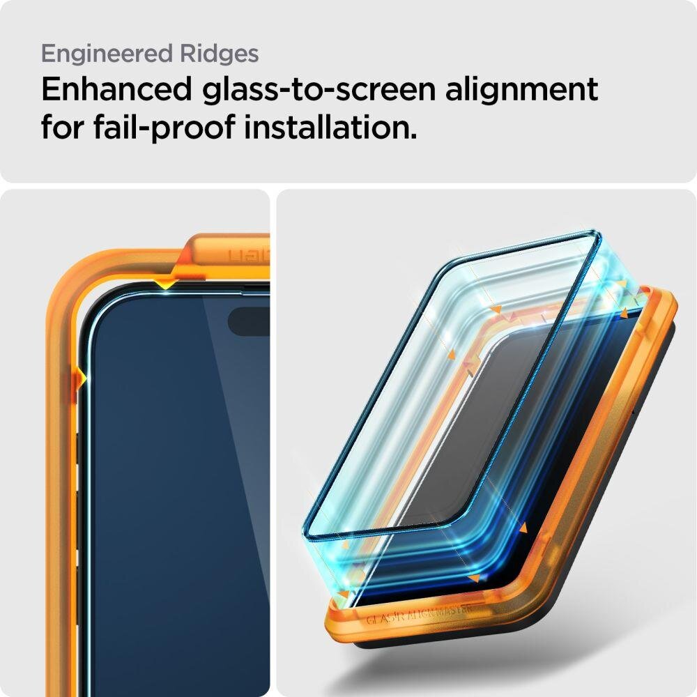 Spigen ALM Glass FC iPhone 15 Pro kaina ir informacija | Apsauginės plėvelės telefonams | pigu.lt