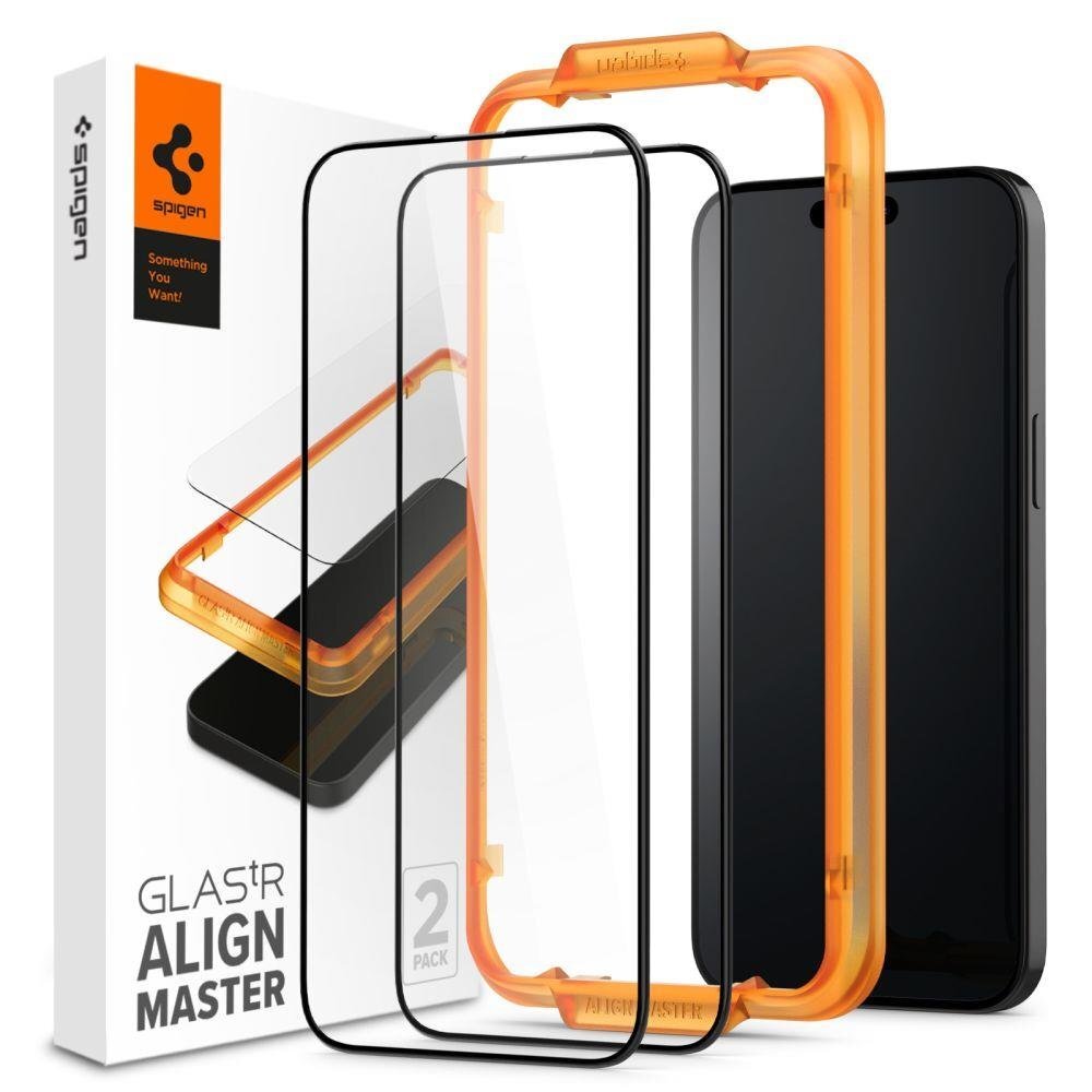 Spigen ALM Glass FC iPhone 15 Pro Max цена и информация | Apsauginės plėvelės telefonams | pigu.lt