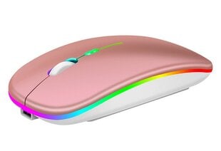 Беспроводная Мышь RGB Розовое Золото цена и информация | Мыши | pigu.lt