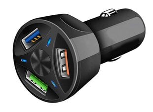 Car Charger 3Xusb Qc 1884191116467 kaina ir informacija | Krovikliai telefonams | pigu.lt