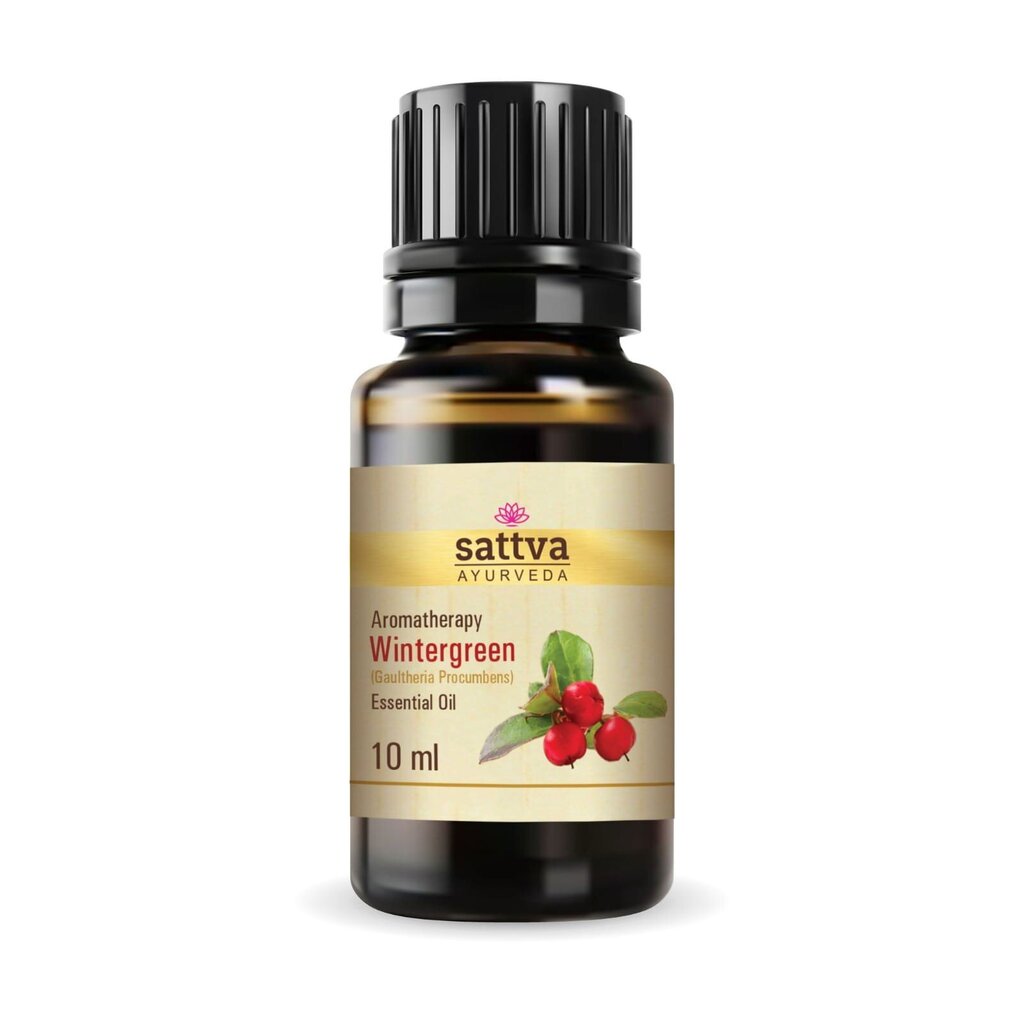 Bruknuolių eterinis aliejus Sattva Ayurveda Wintergreen, 10 ml цена и информация | Eteriniai, kosmetiniai aliejai, hidrolatai | pigu.lt