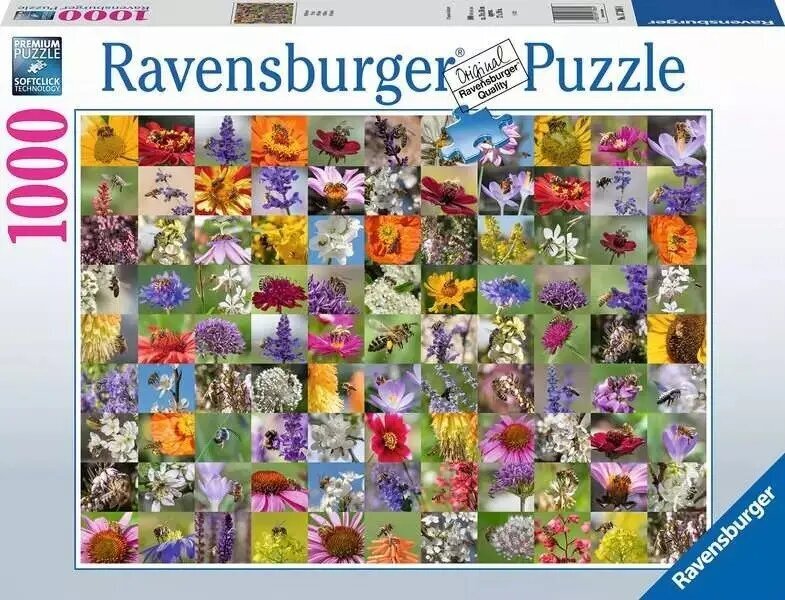 Dėlionė Ravensburger Gėlių Koliažas, 1000 d. kaina ir informacija | Dėlionės (puzzle) | pigu.lt