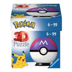 3D dėlionė Pokemono kamuolys Ravensburger, 55 d. kaina ir informacija | Dėlionės (puzzle) | pigu.lt