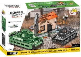 Konstruktorių rinkinys Cobi Klocki Battle Of Arras (1940) Metilda Vs Panzer38, 1015 d. цена и информация | Конструкторы и кубики | pigu.lt