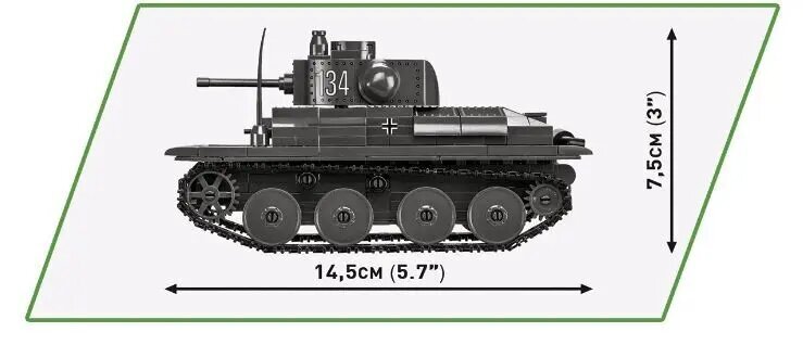 Konstruktorių rinkinys Cobi Klocki Battle Of Arras (1940) Metilda Vs Panzer38, 1015 d. kaina ir informacija | Konstruktoriai ir kaladėlės | pigu.lt