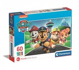 Dėlionė Clementoni Paw Patrol (Šunyčiai Patruliai), 26114, 60 d. kaina ir informacija | Dėlionės (puzzle) | pigu.lt