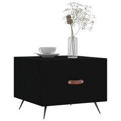 2-ių dalių kavos staliukų komplektas vidaXL, juodas kaina ir informacija | Kavos staliukai | pigu.lt