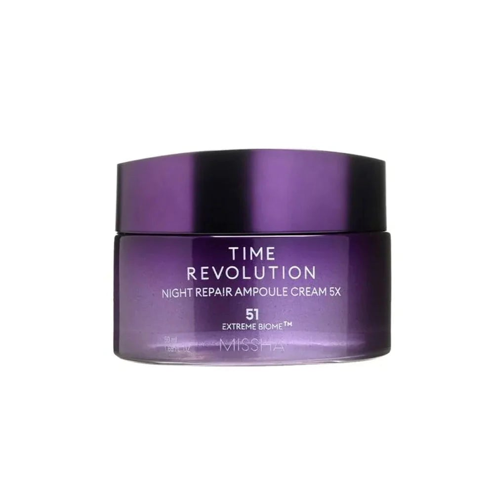 Jauninantis veido kremas Missha Time Revolution Night Repair Amploule Cream, 5x50 ml kaina ir informacija | Veido kremai | pigu.lt