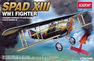 Klijuojamas modelis Academy 12446 SPAD XIII WWI FIGHTER 1/72 цена и информация | Склеиваемые модели | pigu.lt