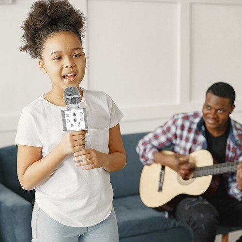 Vaikiškas karaoke mikrofonas su garsiakalbiu kaina ir informacija | Žaislai kūdikiams | pigu.lt