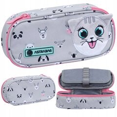 Mokyklinis penalas Astrabag Kitty the Cute 505023065, be priedų, 22x9x5 cm цена и информация | Пеналы | pigu.lt