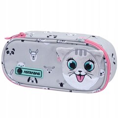 Mokyklinis penalas Astrabag Kitty the Cute 505023065, be priedų, 22x9x5 cm цена и информация | Пеналы | pigu.lt