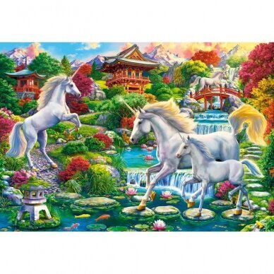 Dėlionė Castorland Unicorn Garden 1500 det. kaina ir informacija | Dėlionės (puzzle) | pigu.lt