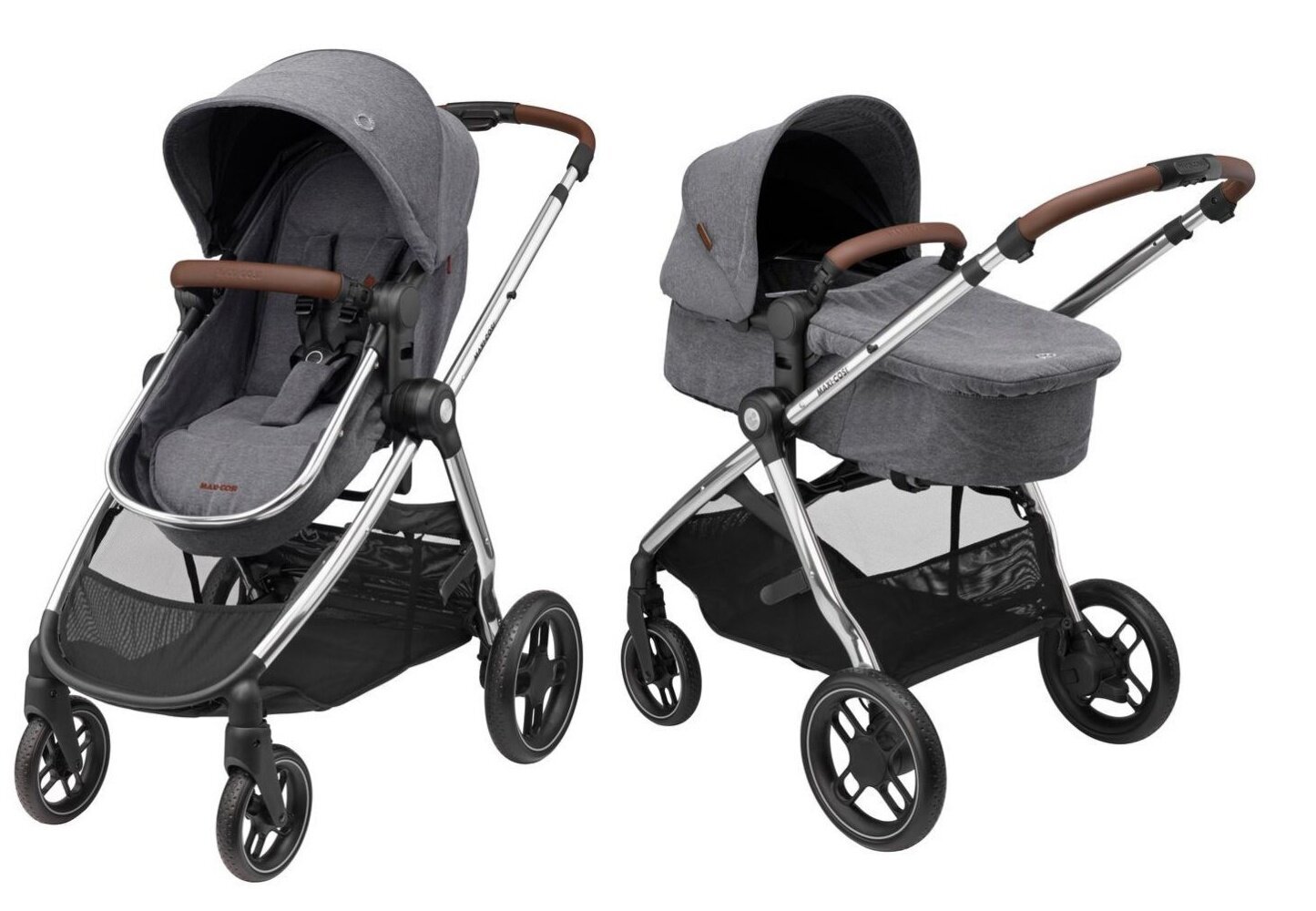 Maxi-Cosi universalus vežimėlis Zelia Luxe 2in1, Twillic Grey цена и информация | Vežimėliai | pigu.lt