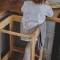 Montessori bokštelis MeowBaby, juodas kaina ir informacija | Vaikiškos kėdutės ir staliukai | pigu.lt