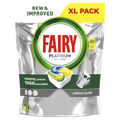 Капсулы для посудомоечной машины Fairy Platinum Lemon, 40 шт. цена и информация | Средства для мытья посуды | pigu.lt