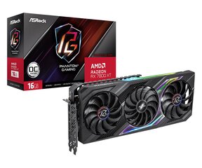 ASRock AMD Radeon RX 7800 XT Phantom Gaming OC (RX7800XT PG 16GO) kaina ir informacija | Vaizdo plokštės (GPU) | pigu.lt