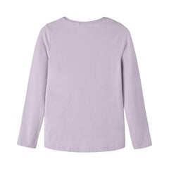 Marškinėliai mergaitėms Name It 13218899 283739, violetiniai цена и информация | Футболка для девочек | pigu.lt