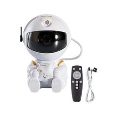 Проектор Астронавт со звездой 360° Белый цена и информация | Праздничные декорации | pigu.lt