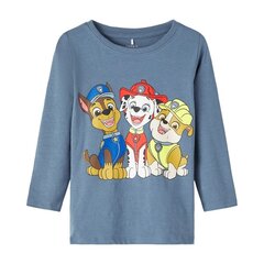 Marškinėliai mergaitėms Name It 284020, mėlyni цена и информация | Рубашки для девочек | pigu.lt