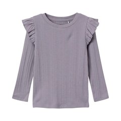 Marškinėliai mergaitėms Name It 13219688 284001, violetiniai цена и информация | Футболка для девочек | pigu.lt