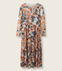 Tom Tailor женское платье 1037927*32367, бежевый/оранжевый 4067261301396 цена и информация | Платья | pigu.lt