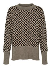 Vero Moda женский джемпер 10298787*01, бежевый/черный 5715433837769 цена и информация | Свитера женские | pigu.lt