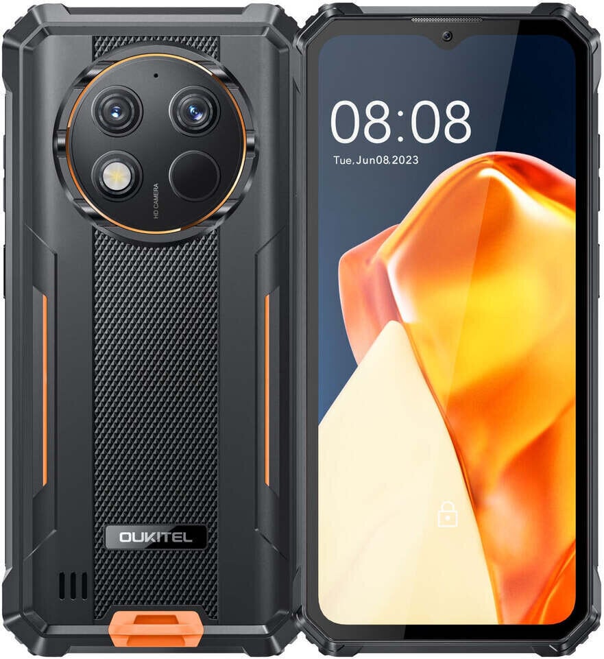 Oukitel WP28 8/256GB Orange/Black kaina ir informacija | Mobilieji telefonai | pigu.lt