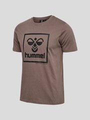Hummel marškinėliai vyrams Lisam 2.0, rudi kaina ir informacija | Vyriški marškinėliai | pigu.lt