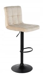 Baro kėdė Velvet, smėlio/juoda kaina ir informacija | Virtuvės ir valgomojo kėdės | pigu.lt