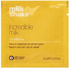 Milk Shake Incredible Milk 12 Effects plaukų kaukė, 10 ml kaina ir informacija | Plaukų formavimo priemonės | pigu.lt