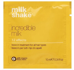 Milk Shake Incredible Milk 12 Effects plaukų kaukė, 10 ml kaina ir informacija | Plaukų formavimo priemonės | pigu.lt