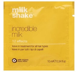 Milk Shake Incredible Milk 12 Effects plaukų kaukė, 10 ml цена и информация | Средства для укладки волос | pigu.lt