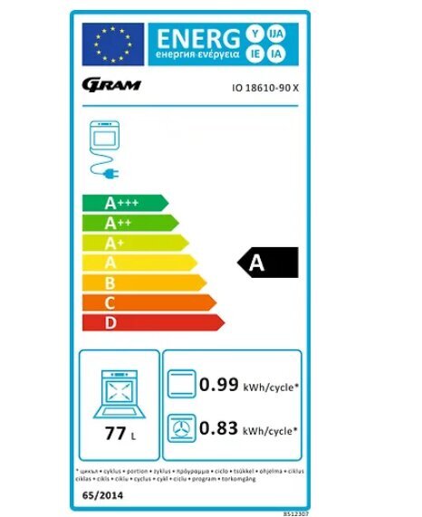 Gram IO18610-90X kaina ir informacija | Orkaitės | pigu.lt