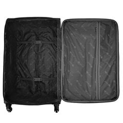 Vidutinis lagaminas Solier, M, juodas kaina ir informacija | Lagaminai, kelioniniai krepšiai | pigu.lt