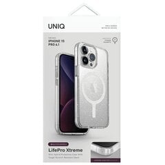 UNIQ etui LifePro Xtreme iPhone 15 Pro 6.1" Magclick Charging przezroczysty|tinsel lucent цена и информация | Чехлы для телефонов | pigu.lt