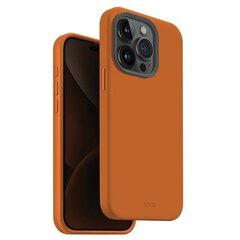 UNIQ etui Lino Hue iPhone 15 Pro 6.1" Magclick Charging pomarańczowy|sunset orange цена и информация | Чехлы для телефонов | pigu.lt