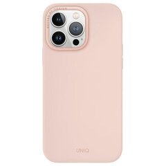 UNIQ etui Lino Hue iPhone 15 Pro Max 6.7" Magclick Charging różowy|blush pink цена и информация | Чехлы для телефонов | pigu.lt