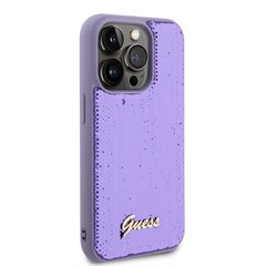 Guess Sequin Script Logo Case for iPhone 14 Pro Purple цена и информация | Чехлы для телефонов | pigu.lt