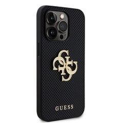 Guess PU Perforated 4G Glitter Metal Logo Case kaina ir informacija | Telefono dėklai | pigu.lt