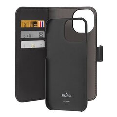 Puro Wallet Detachable iPhone 15 Pro Max 6.7" 2w1 czarny|black PUIPC15P67BOOKC3BLK цена и информация | Puro Мобильные телефоны, Фото и Видео | pigu.lt