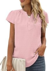 Женская блузка Fcsonu, розовая цена и информация | Женские блузки, рубашки | pigu.lt