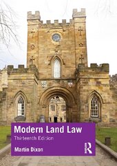 Modern Land Law 13th edition цена и информация | Книги по экономике | pigu.lt