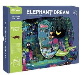 MiDeer фигурный пазл «Мечта слона», 280 деталей цена и информация | Пазлы | pigu.lt