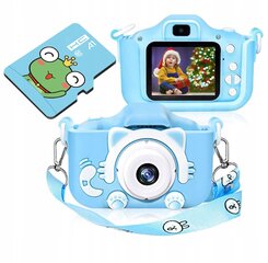 Skaitmeninė kamera vaikams Katytė, mėlyna kaina ir informacija | Lavinamieji žaislai | pigu.lt