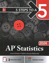 5 Steps to a 5: AP Statistics 2024 kaina ir informacija | Ekonomikos knygos | pigu.lt